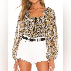 Free People Mabel Floral Blouse medium